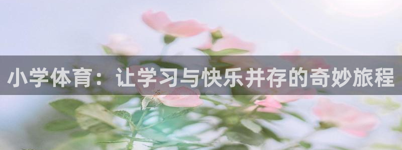 风速体育直播：小学体育：让学习与快乐并存的奇妙旅程
